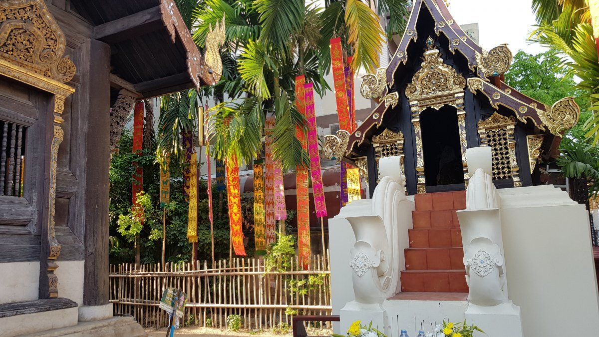 Thai Temple Flags